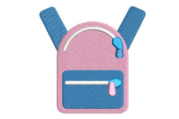 Charming School Backpack Embroidery for Apparel