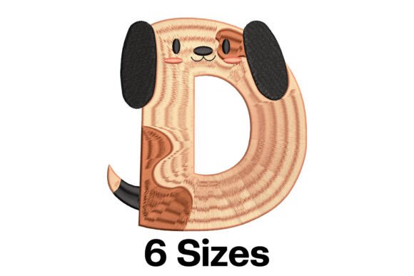 Cute and Creative: Funny Dog Alphabet Letter D