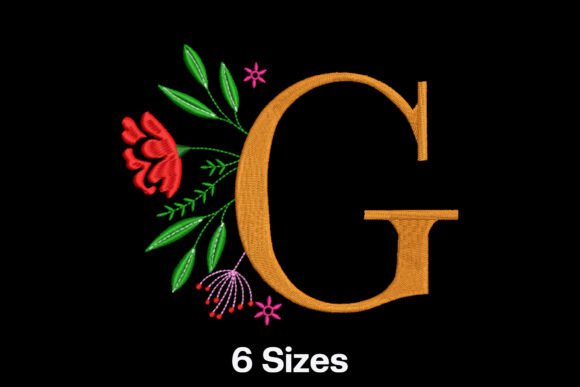 Floral Alphabet Letter G: A Charming Addition
