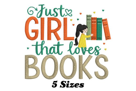 Just Girl That Loves Books: A Charming Design