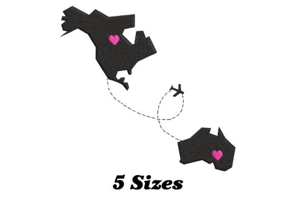 Long Distance Map: A Charming Embroidery Design