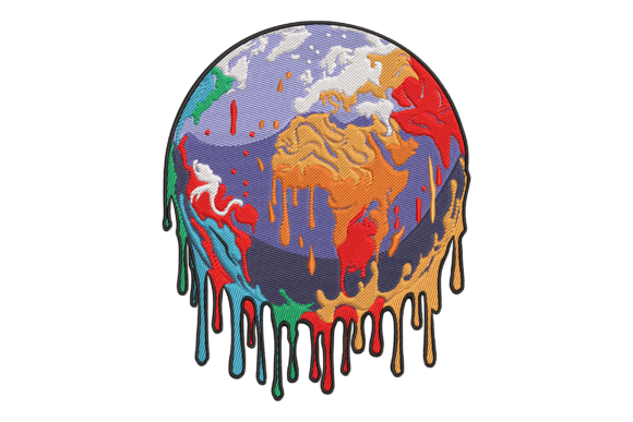 Melting Earth: A Whimsical Touch for Apparel