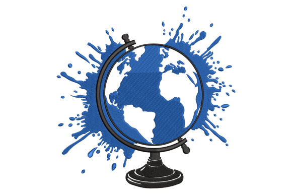 Watercolor Globe: A Playful Accent for Your Brand